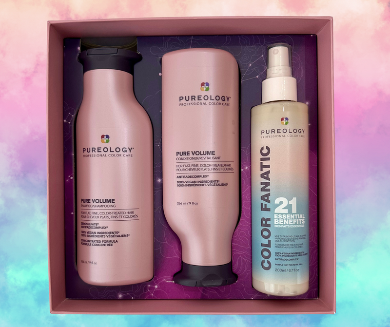 Pure Volume & Color Fanatic Multi-Tasking Leave-in Spray Holiday Gift Set 2023